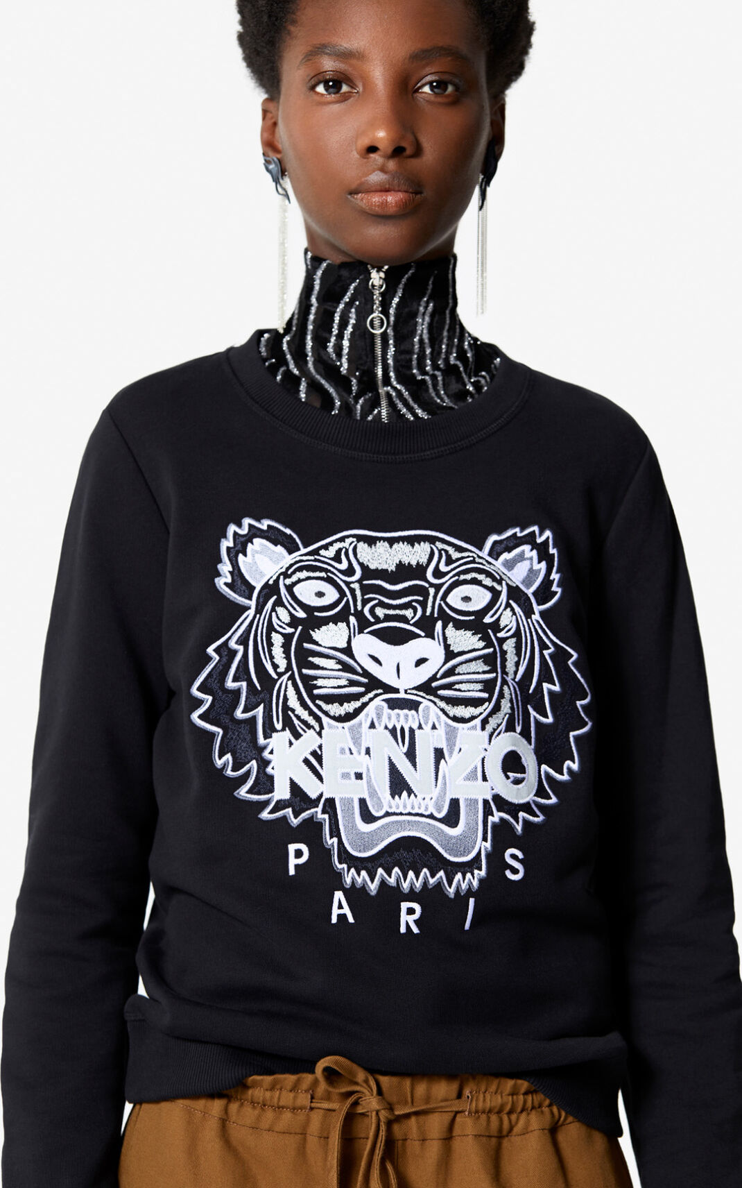 Sweat Kenzo Femme Tiger Noir EIPWF-3748